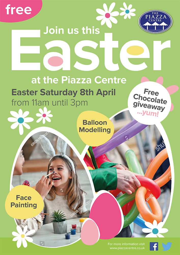 Join us for Easter at The Piazza, Huddersfield